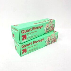Target 2 Pack Holiday Quart Press to Close Food Storage Bag - 20ct - up&up™